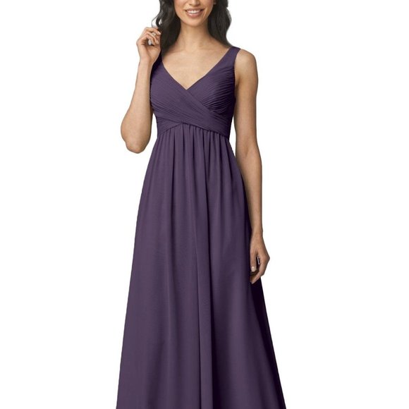 Wtoo by Watters Style 902 Bridesmaid Plum Size 14 - Picture 1 of 4